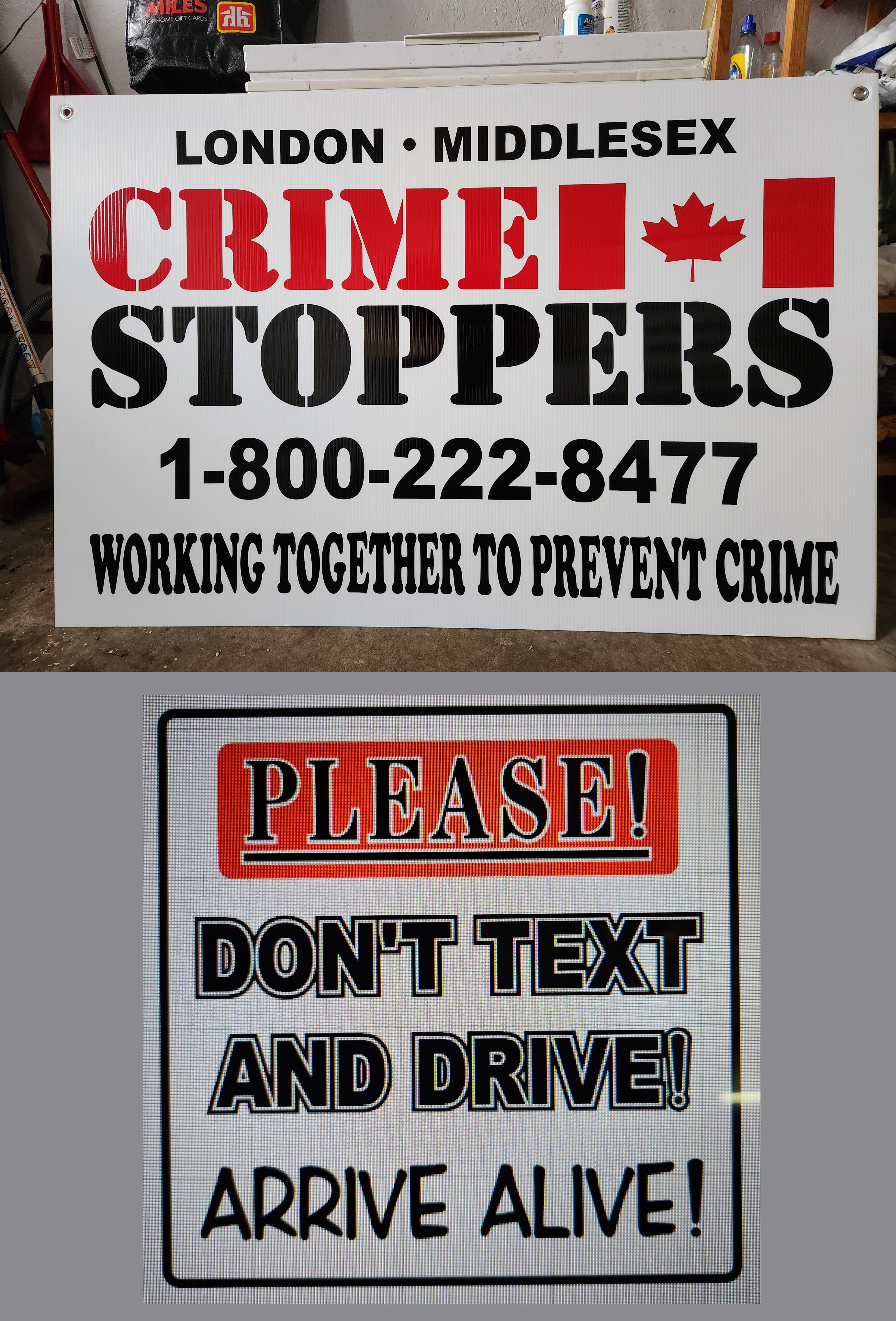Parade Sign